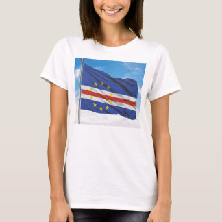 Cabo Verde Fly Flag Waved T-Shirt