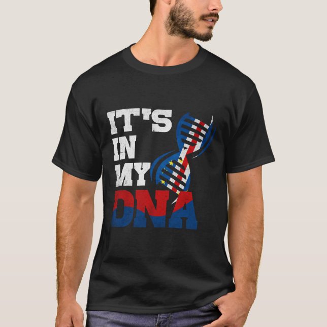 Cabo Verde Its in my DNA Cabo Verdean flag Cape Ve T-Shirt (Front)