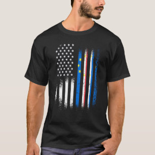 Cabo Verdean American Patriot Grown Country USA Fl T-Shirt