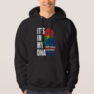Cabo Verdean And Burkinabé Mix Dna Flag Heritage Hoodie