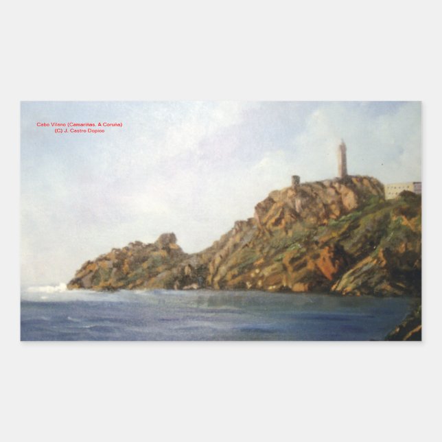 Cabo Vilano (Camariñas - Coruña) Sticker (Front)