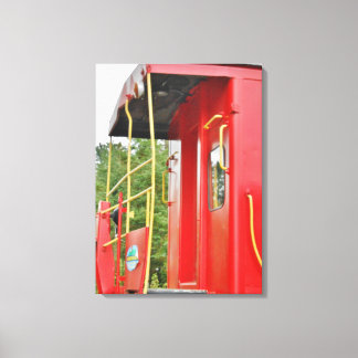 Caboose Adirondack Train Scenery Canvas Print
