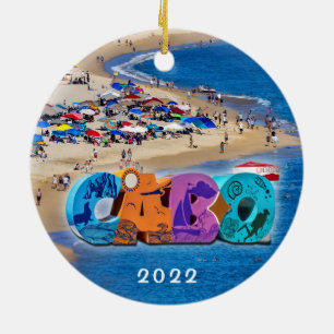 Cabo's Medano Beach, Ceramic Ornament