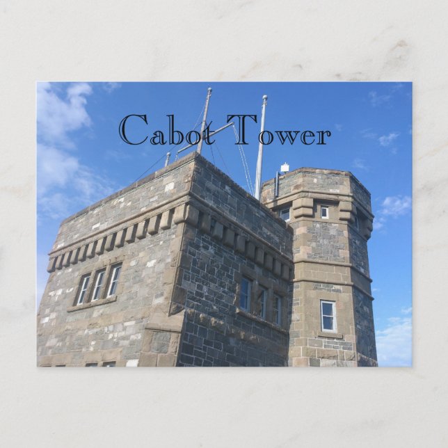 Cabot Tower Postcard (Front)