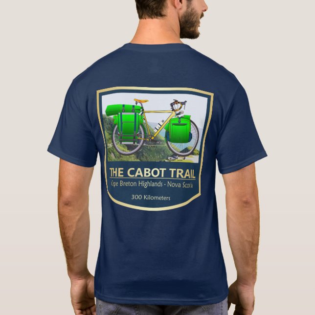 Cabot Trail (bike2) T-Shirt (Back)