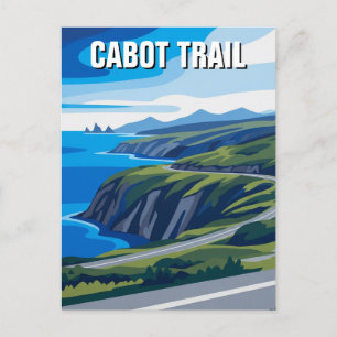 Cabot Trail Nova Scotia Canada Travel Postcard