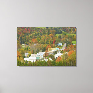 Cabot, Vermont in fall. Northeast Kingdom. Canvas Print