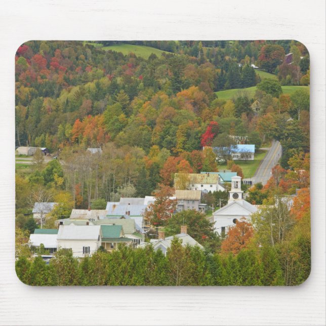 Cabot, Vermont in fall. Northeast Kingdom. Mouse Pad (Front)