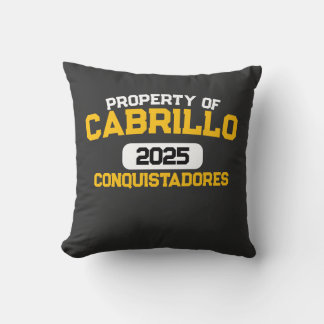 Cabrillo Library Hoodie Throw Pillow