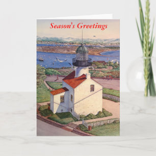 CABRILLO OLD PT. LOMA LIGHTHOUSE HOLIDAY CARD