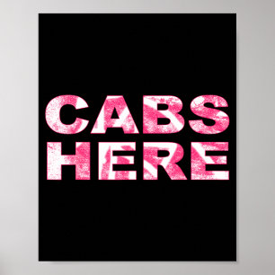 Cabs Here Gym Tan Laundry New Jersey Gtl Garden Poster