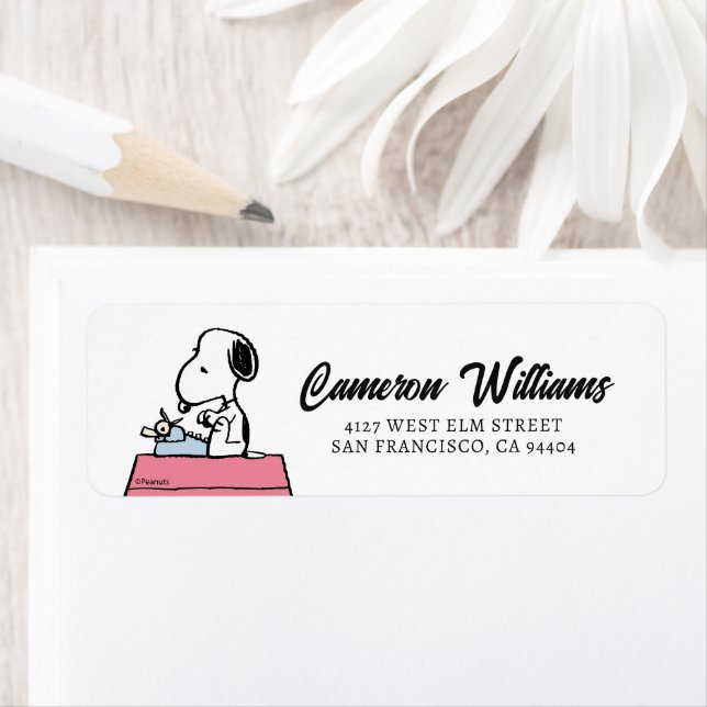 cacahuètes | Snoopy à la machine à écrire (En situation)