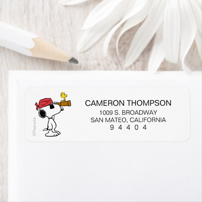 cacahuètes | Snoopy et bois de pirate (En situation)
