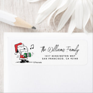 cacahuètes Snoopy Santa Claus Accordian