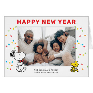 cacahuètes   Snoopy & Woodstock Bonne année
