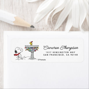 cacahuètes Snoopy & Woodstock Froid Birdbath
