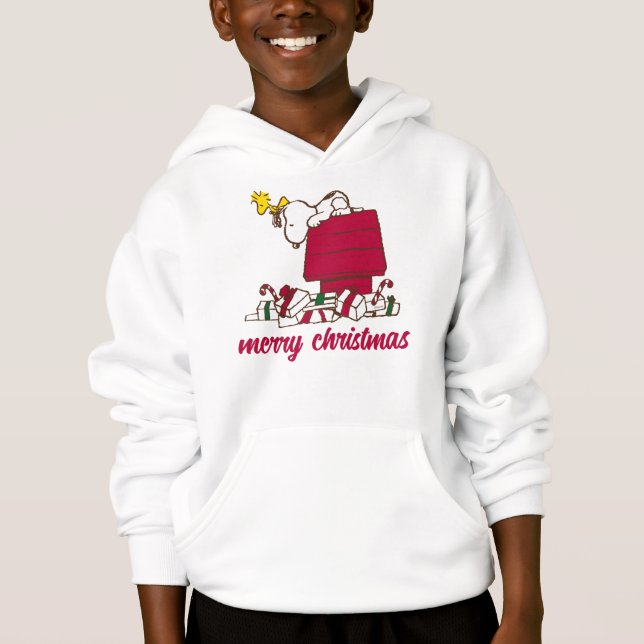 cacahuètes | Snoopy & Woodstock Joyeux Sweat moche (Devant)