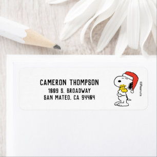 cacahuètes   Snoopy & Woodstock Santa Claus Hug