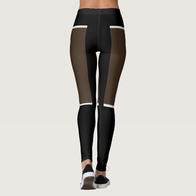 Cacao et Leggings noirs (Dos)