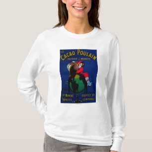 Cacao Poulain Vintage PosterEurope T-Shirt
