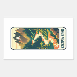 Cacapon River West Virginia Colours Sticker
