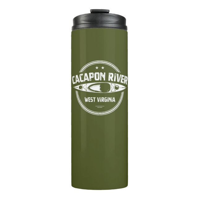 Cacapon River, West Virginia Thermal Tumbler (Front)