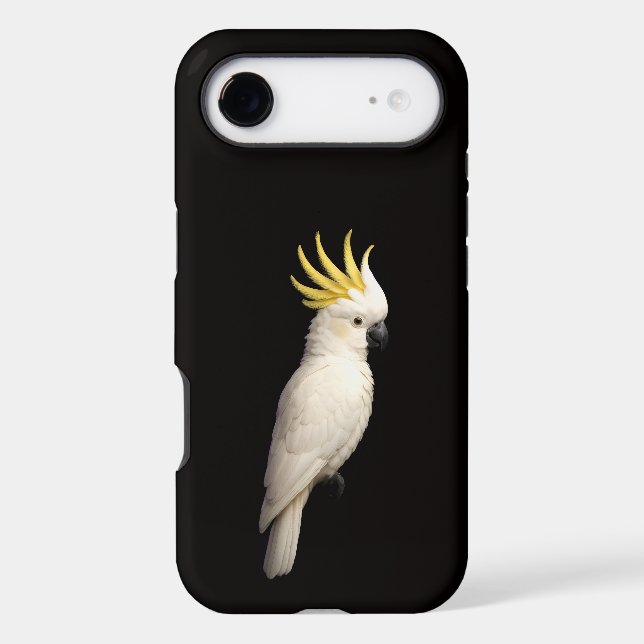Cacatoès à Crête Jaune Black 4 Luxe iPhone 17 Air (Verso)