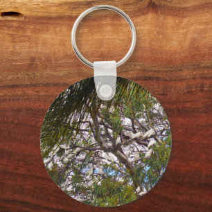 Cacatoès australiens au repos, porte-clés