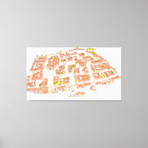 Caceres Spain. Medieval city Canvas Print