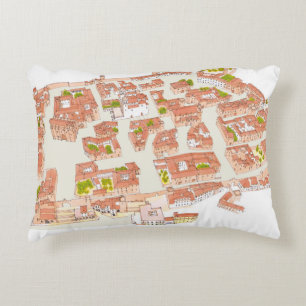 Caceres Spain. Medieval city Decorative Pillow