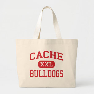 Cache - Bulldogs - Middle School - Cache Oklahoma Large Tote Bag