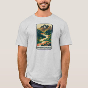Cache la Poudre River Colorado Colours T-Shirt