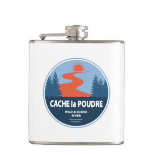 Cache la Poudre Wild And Scenic River Hip Flask