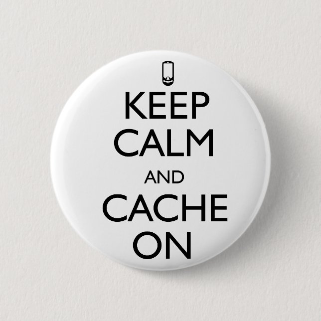 Cache On 2 Inch Round Button (Front)