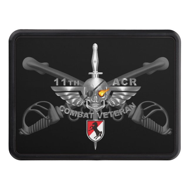 Cache Pour Crochet De Remorquage 11e régiment de cavalerie blindée ACR (Devant)