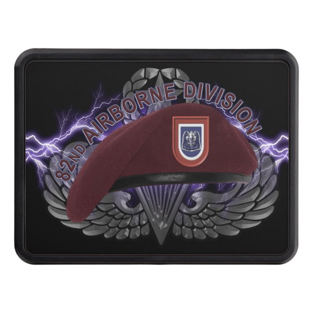 Cache Pour Crochet De Remorquage 82nd Airborne Division “Legendary Beret”   (Devant)