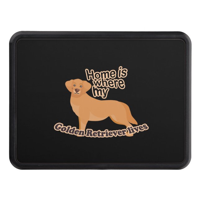Cache Pour Crochet De Remorquage Accueil Golden Retriever (Devant)