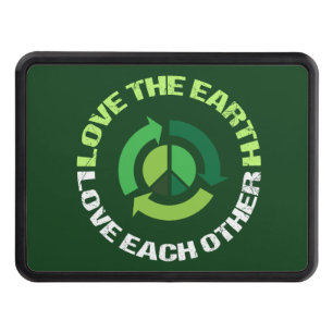 Cache Pour Crochet De Remorquage Aimer la Terre Conscience De l'environnement Vert