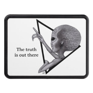 Cache Pour Crochet De Remorquage Alien gris, la vérité est là