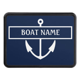 Cache Pour Crochet De Remorquage Ancre Nom du bateau