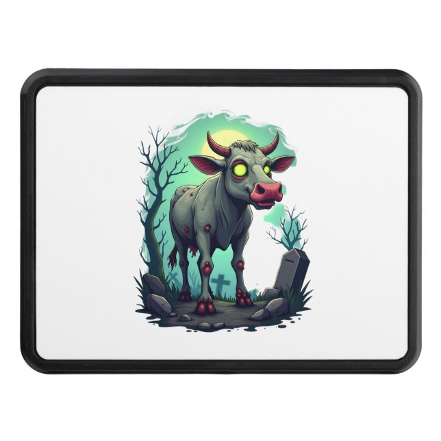 Cache Pour Crochet De Remorquage Apocalypse de vache zombie (Devant)