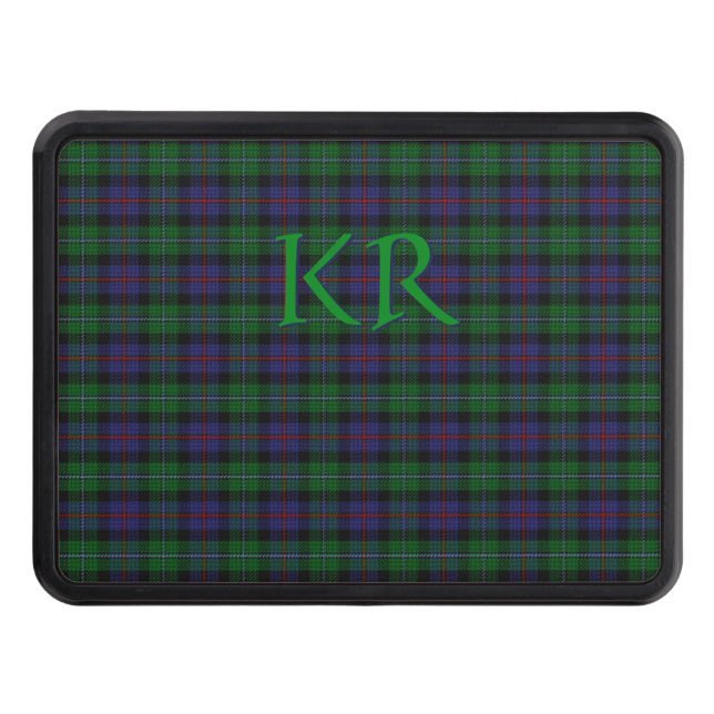 Cache Pour Crochet De Remorquage Argyll District Tartan avec monogramme / initiales (Devant)