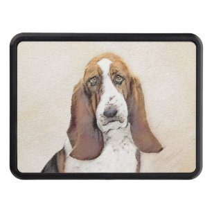 Cache Pour Crochet De Remorquage Basset Hound Peinture - Cute Original Chien Art