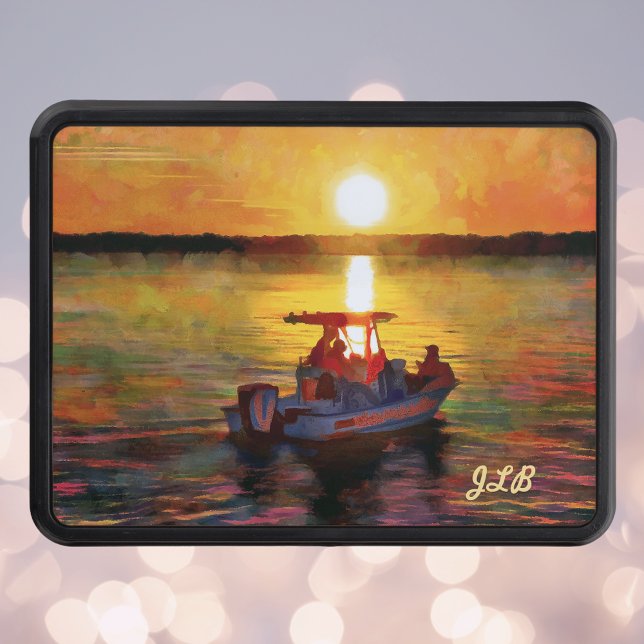 Cache Pour Crochet De Remorquage Bateau au coucher du soleil (Créateur téléchargé)