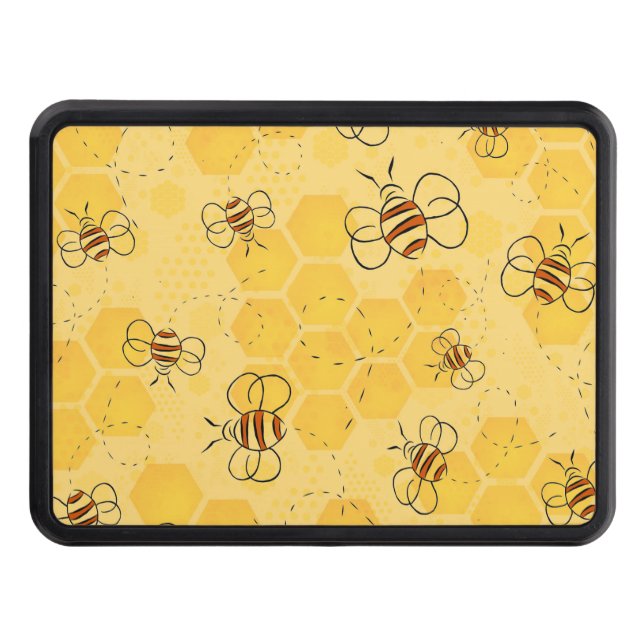 Cache Pour Crochet De Remorquage Bee Buzzing Honey Bees mignonne (Devant)