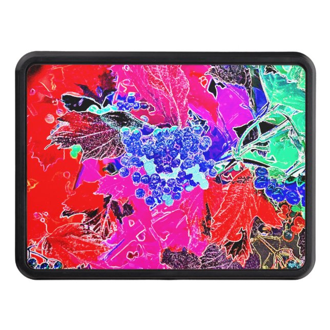 CACHE POUR CROCHET DE REMORQUAGE BERRIES ET FEUILLES (Devant)