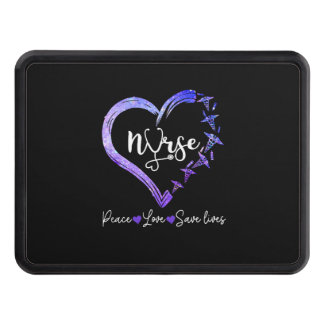 Cache Pour Crochet De Remorquage Cadeau de l'infirmière| Amour Infirmière Paix Amou