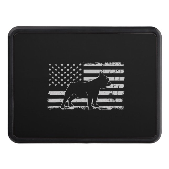 Cache Pour Crochet De Remorquage Cadeaux Amoureux de les chiens patriotiques (Devant)