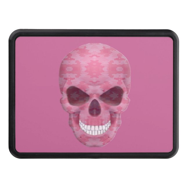Cache Pour Crochet De Remorquage Camouflage rose Remorque crâne Hitch Cover (Devant)