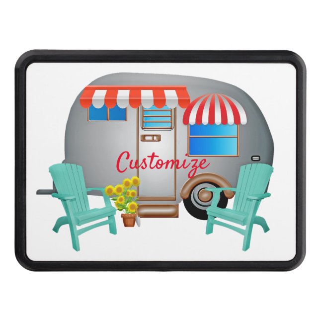 Cache Pour Crochet De Remorquage Camper Caravane Teardrop Thunder_Cove  (Devant)